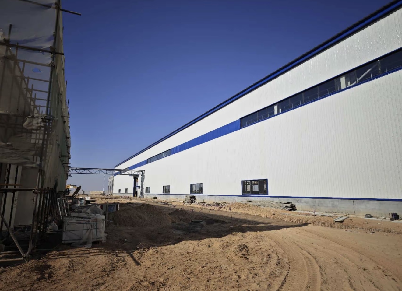 Reference wall cladding progress for warehouse steel structure buyers in Saudi Arabia