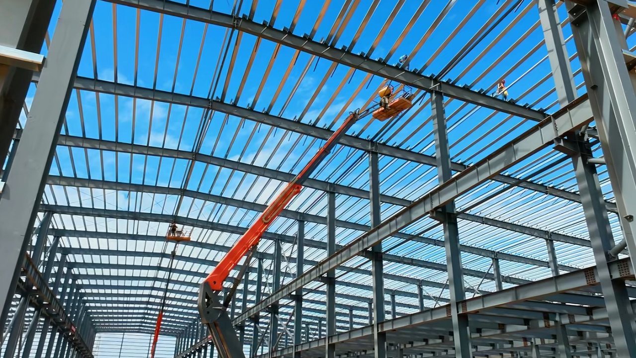 Steel structure fabrication members prepared for Korea warehouse packing list and shipment documents